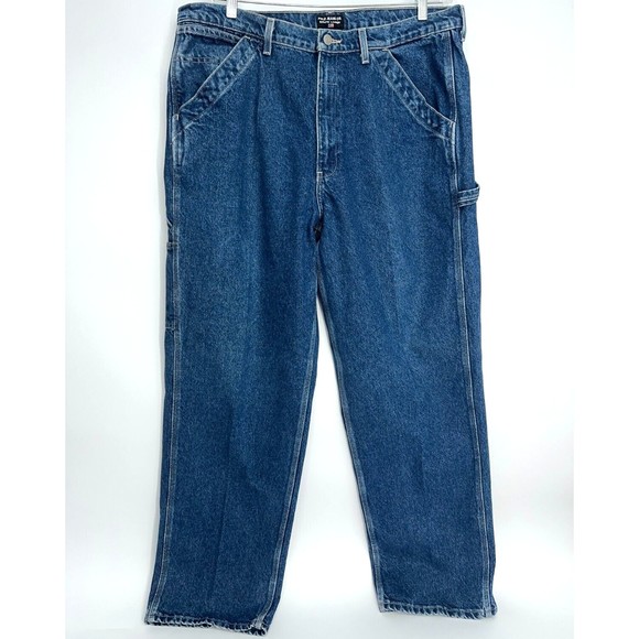 Vintage 90s Polo Ralph Lauren Men's 38x34 Blue G1139 Straight Leg Denim Jeans